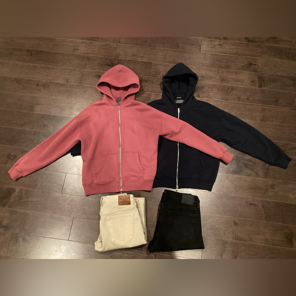 Abercrombie & Fitch Lot Oversized Hoodies, Vintage Fit Jeans, Oversized Sweater
